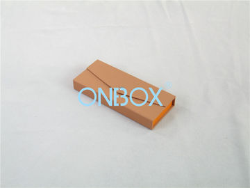 Folding Printed Pen Packaging Box , Brown Pen Presentation Box